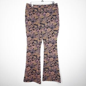 ModCloth Paisley Flared Retro Pants 10
